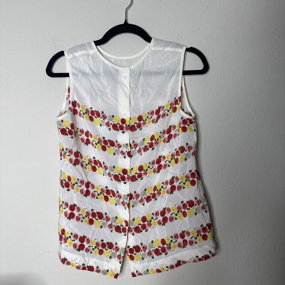 EQUIPMENT FEMME Silk Reagan Hydrangea Floral Print Blouse X-Small Coquette - Picture 4 of 7